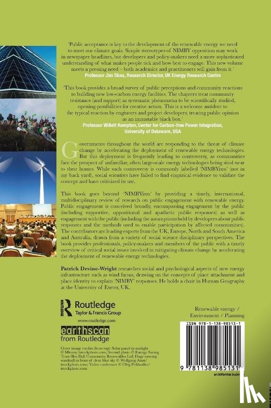  - Renewable Energy and the Public