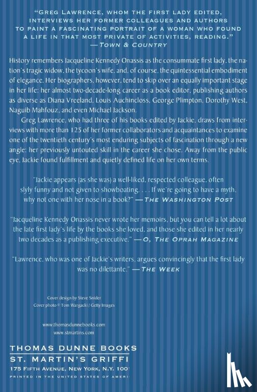 Lawrence, Greg - Jackie as Editor