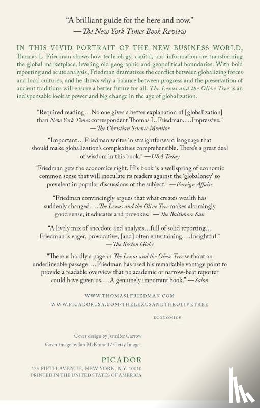 Friedman, Thomas L. - The Lexus and the Olive Tree