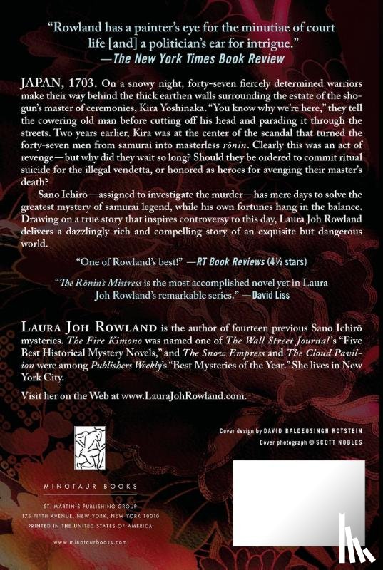 Rowland, Laura Joh - The Ronin's Mistress