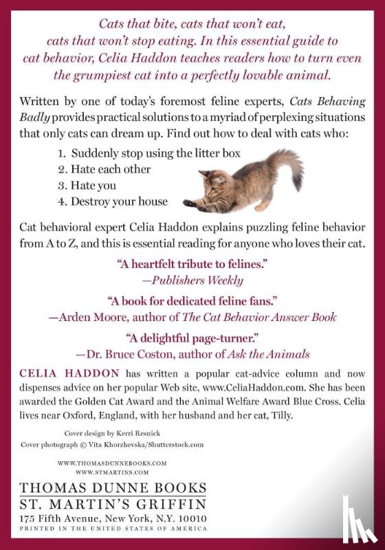 Haddon, Celia - CATS BEHAVING BADLY