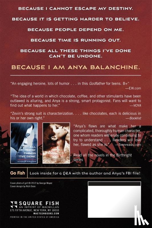 Zevin, Gabrielle - Because It Is My Blood