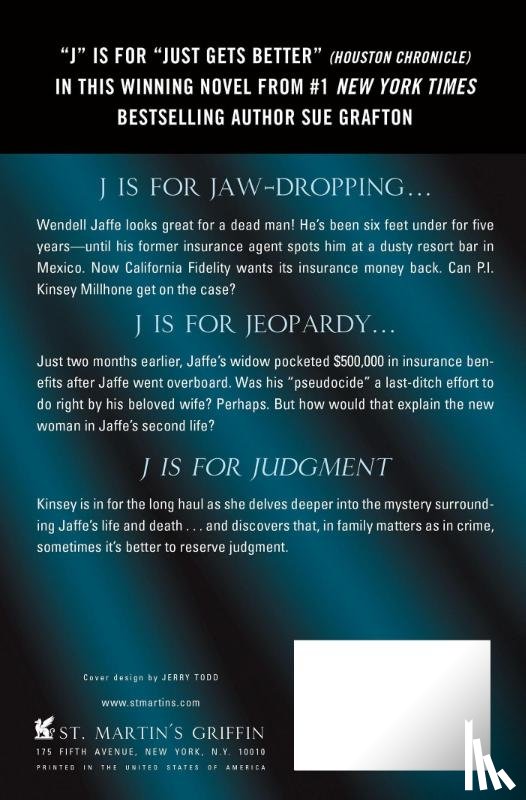 Grafton, Sue - J IS FOR JUDGMENT
