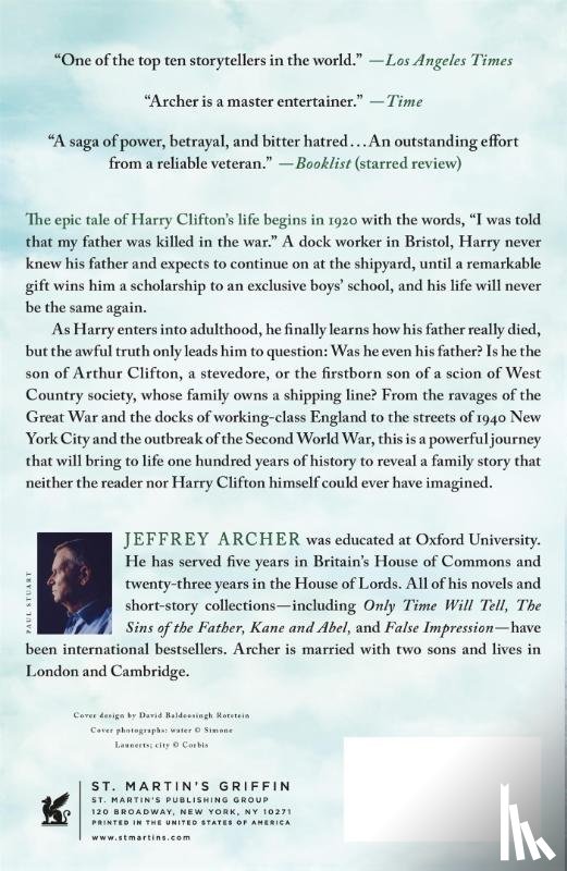 Archer, Jeffrey - Only Time Will Tell
