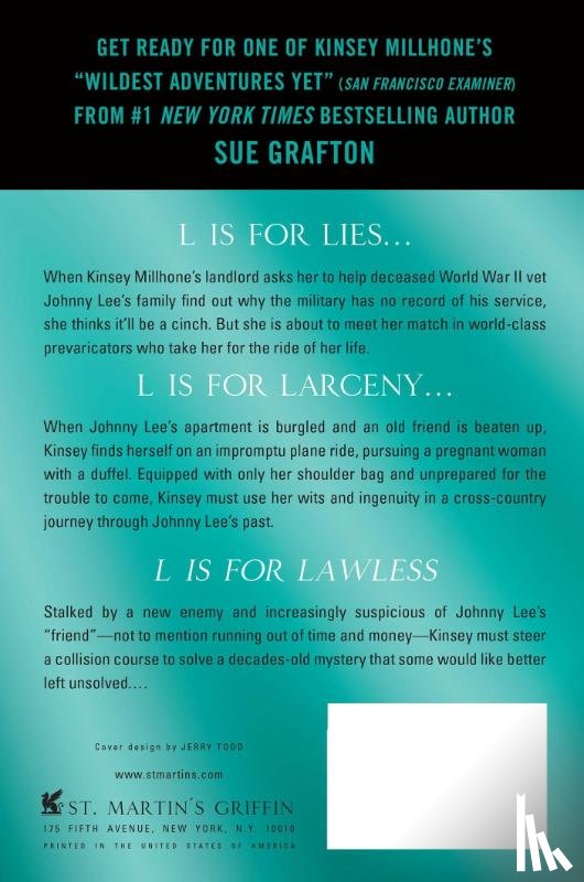 Grafton, Sue - L Is for Lawless
