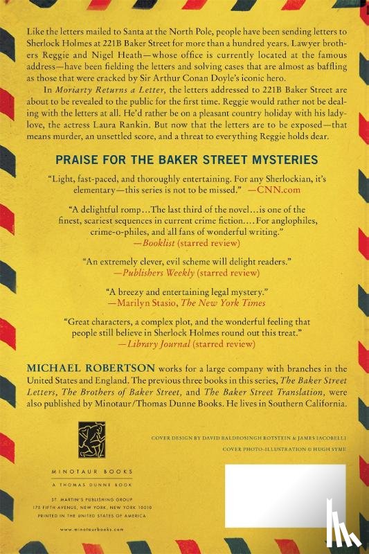 Robertson, Michael - MORIARTY RETURNS A LETTER