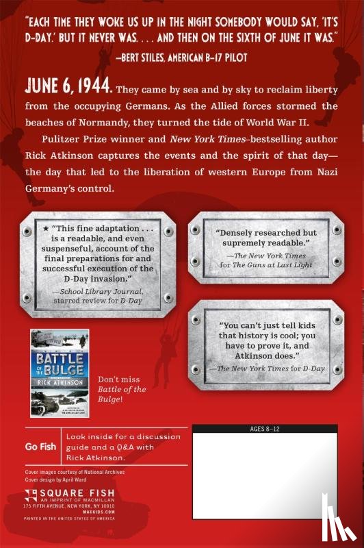 Rick Atkinson, Atkinson - D-Day