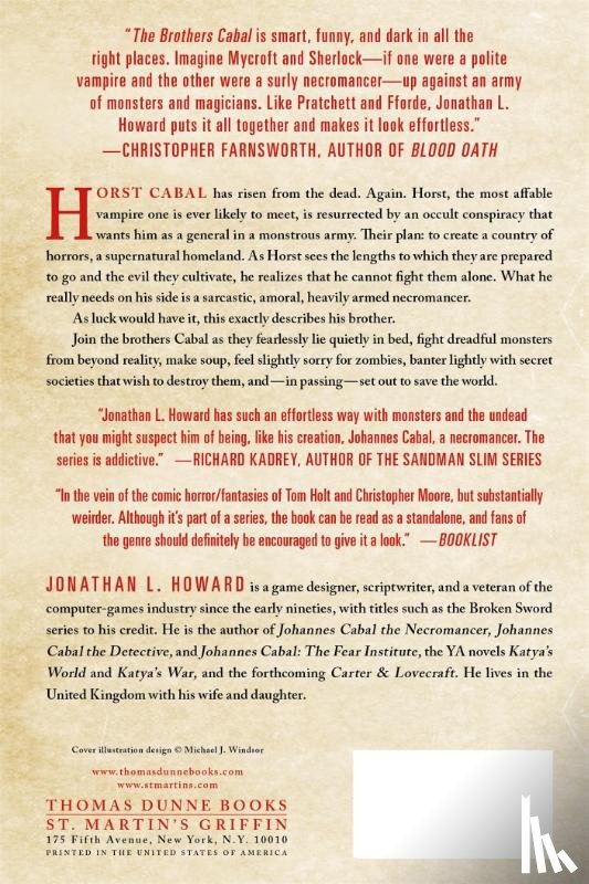 Howard, Jonathan L. - The Brothers Cabal