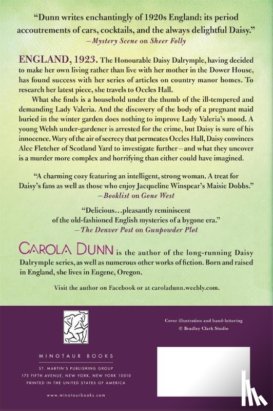 Dunn, Carola - WINTER GARDEN MYSTERY, THE