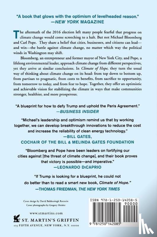 Carl, Bloomberg, Pope, Carl, Bloomberg, Michael - Climate of Hope