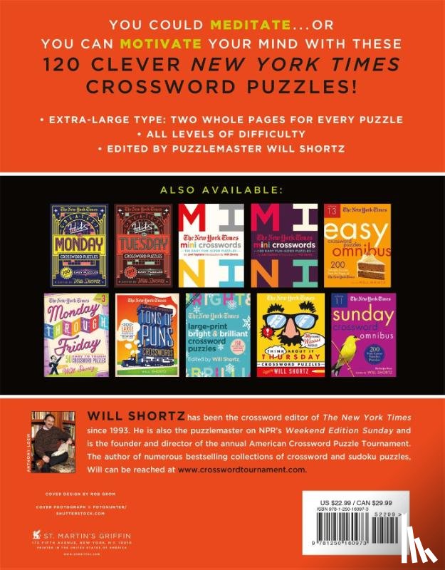Shortz, Will - The New York Times Large-Print Mindful Crossword Puzzles
