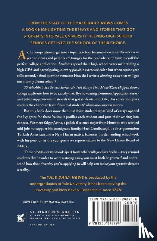 Yale Daily News - 50 Yale Admission Success Stories