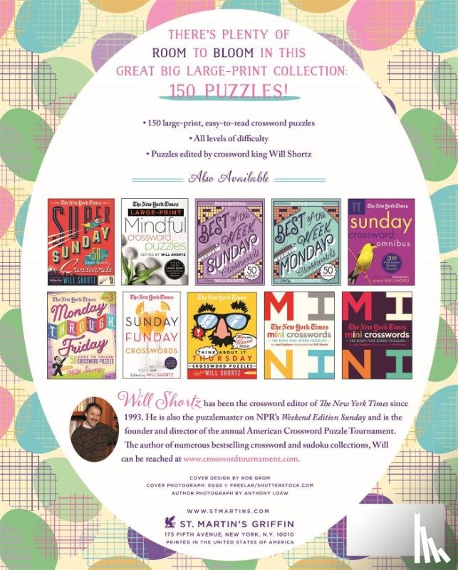 Shortz, Will - The New York Times Large-Print Spring Forward Crossword Puzzles