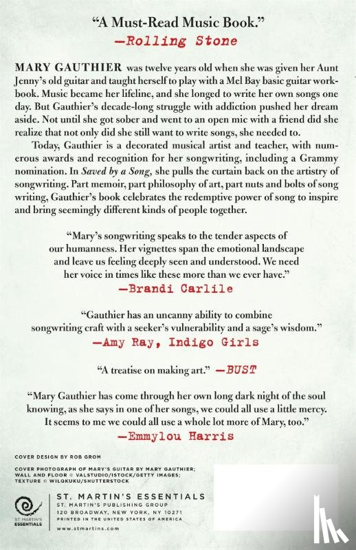 Gauthier, Mary - Saved by a Song