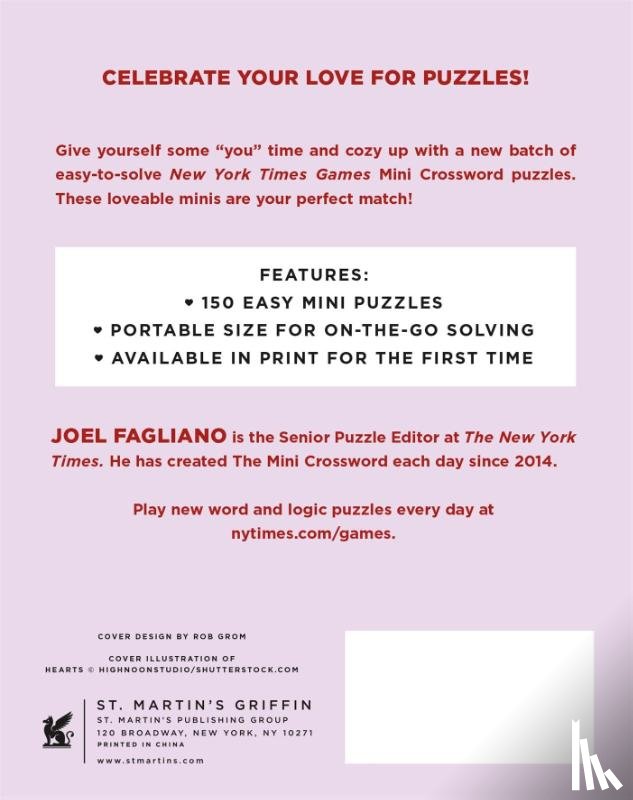 Fagliano, Joel, Shortz, Will - New York Times Games Short and Sweet Mini Crosswords