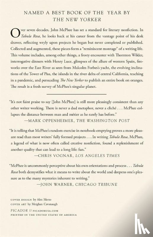 McPhee, John - Tabula Rasa