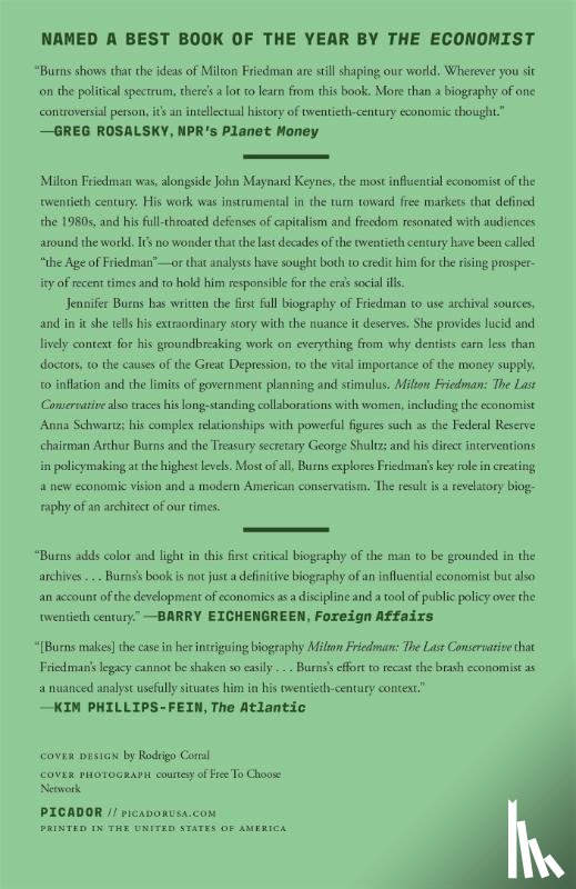 Burns, Jennifer - Milton Friedman