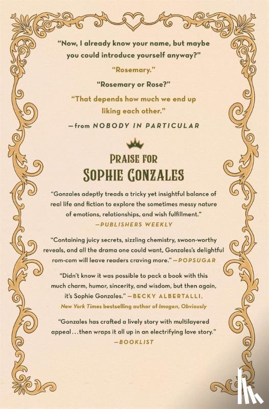 Gonzales, Sophie - Gonzales, S: Nobody in Particular