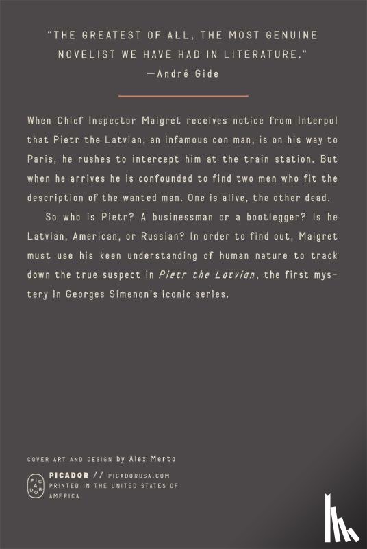 Simenon, Georges - Pietr the Latvian (Inspector Maigret)