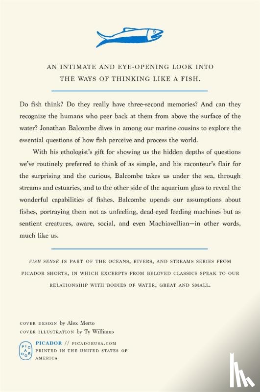 Balcombe, Jonathan - Fish Sense (Picador Shorts)