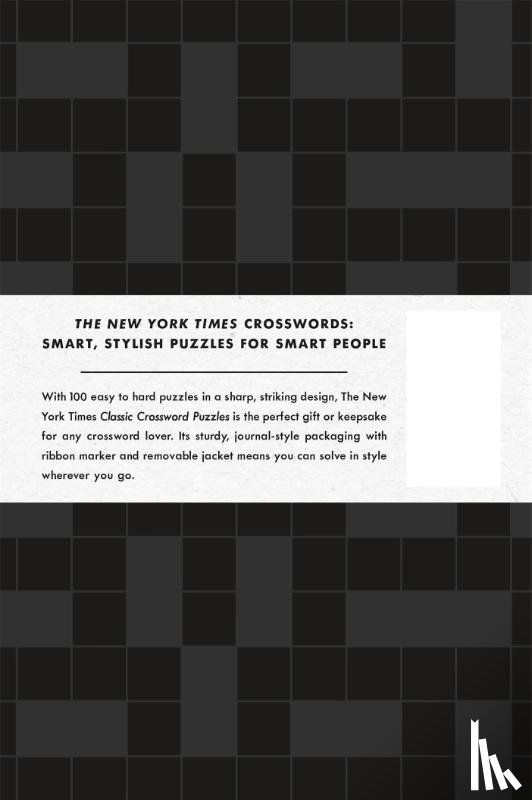 Shortz, Will - The New York Times Classic Crossword Puzzles (Black and White)