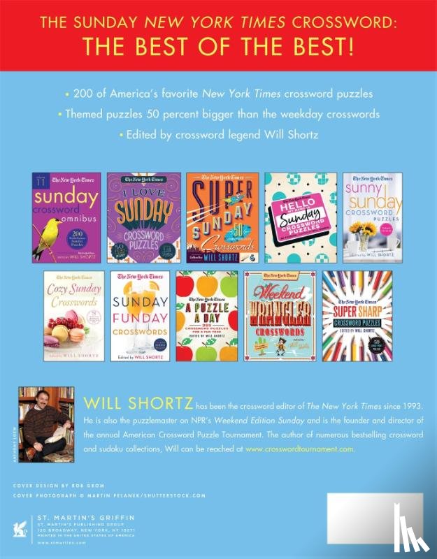 Shortz, Will - The New York Times Sunday Crossword Omnibus Volume 12