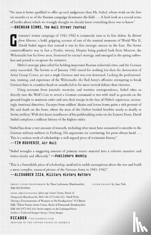Stahel, David - Stahel, D: Retreat from Moscow
