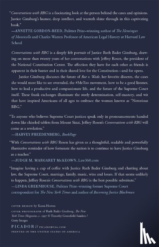 Rosen, Jeffrey - Conversations with RBG