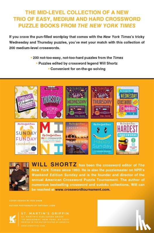 Shortz, Will - The New York Times Strictly Medium Crossword Puzzles Volume 1