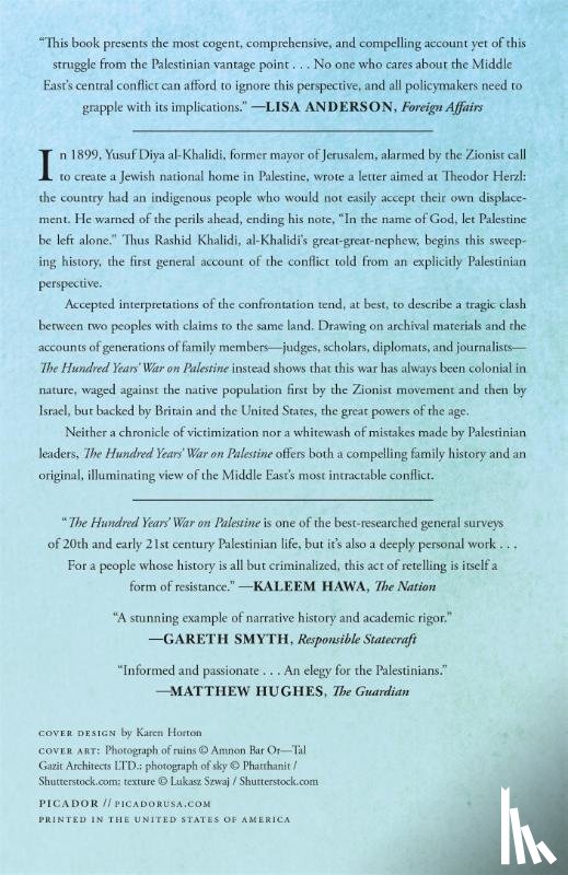 Khalidi, Rashid - The Hundred Years' War on Palestine