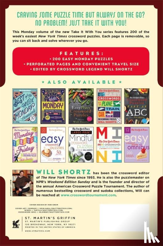 Shortz, Will - The New York Times Take It With You Monday Crosswords