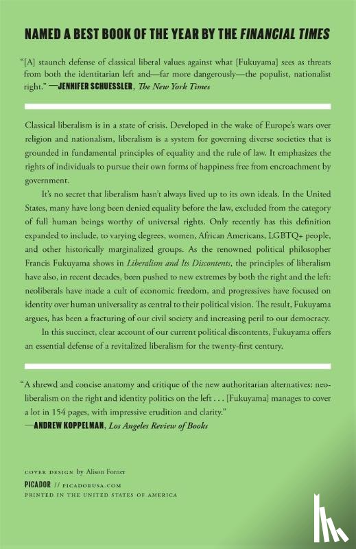 Fukuyama, Francis - Liberalism and Its Discontents