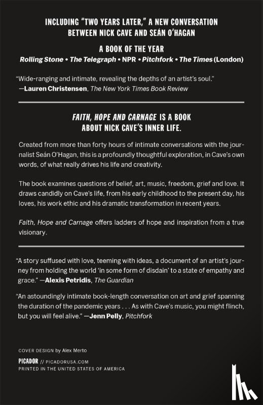 Cave, Nick, O'hagan, Sean - Faith, Hope and Carnage