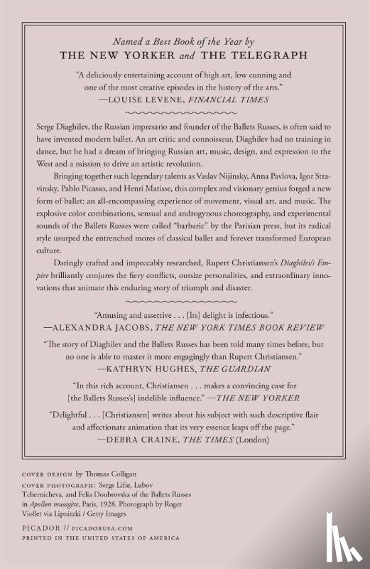 Christiansen, Rupert - Diaghilev's Empire