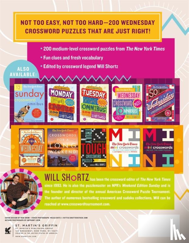 Shortz, Will - The New York Times Wednesday Crossword Puzzle Omnibus Volume 3