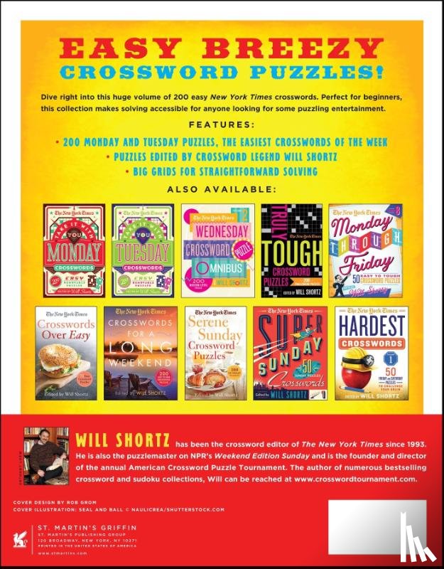 Shortz, Will - The New York Times Enormous Book of Easy Crosswords