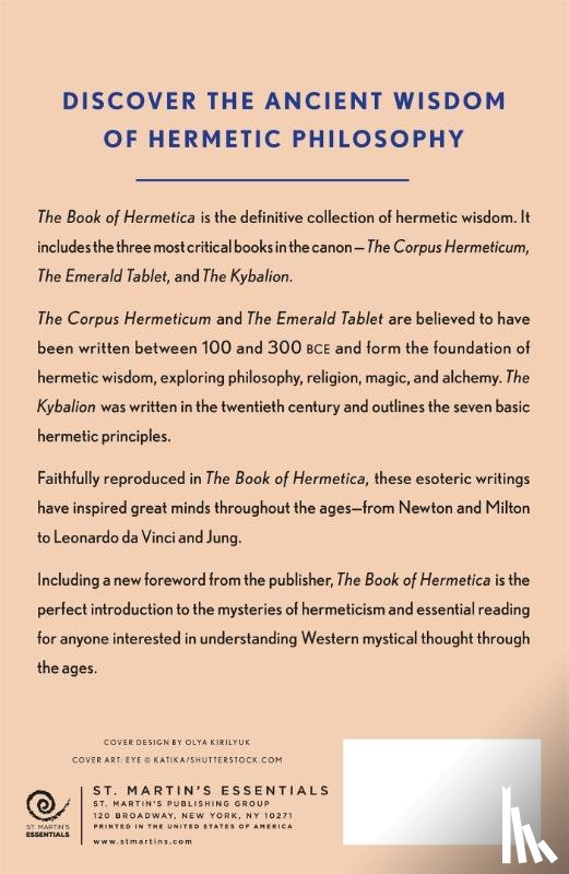Initiates, Hermes Trismegistus and The Three - The Book of Hermetica