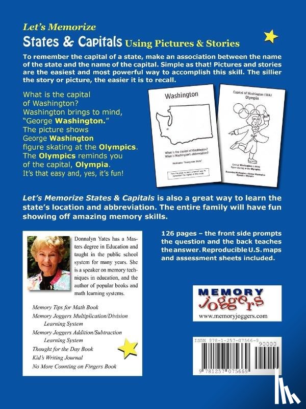 Yates, Donnalyn - Let's Memorize States & Capitals Using Pictures & Stories