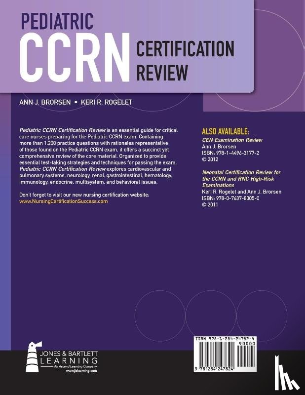 Brorsen, Ann J, Rogelet, Keri R - Pediatric Ccrn Certification Review