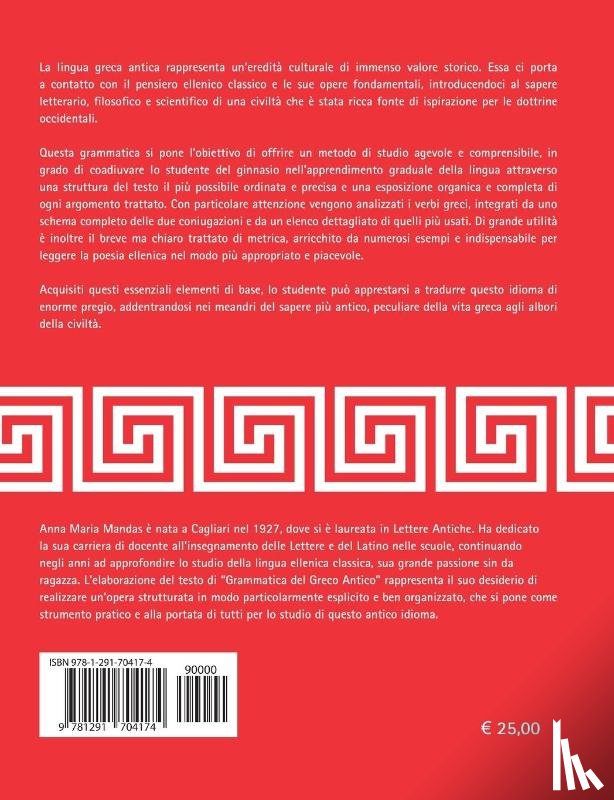 Mandas, Anna Maria - Grammatica del Greco Antico