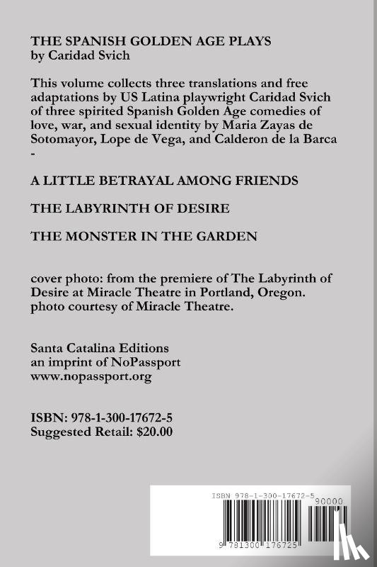 Svich, Caridad - Caridad Svich: The Spanish Golden Age Plays