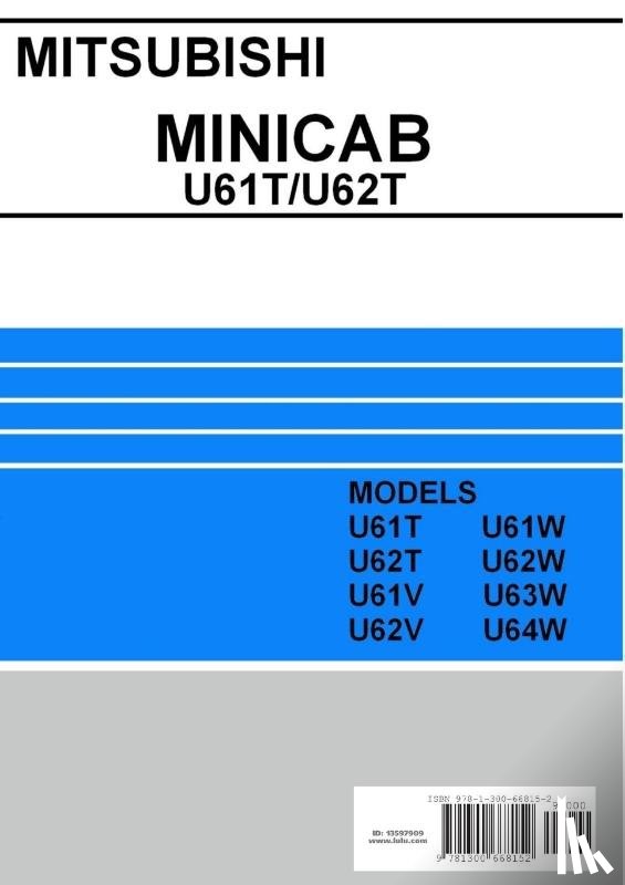 Danko, James - Mitsubishi MINICAB/TOWNBOX U61T/U62T Full Mechanical English Service Manual