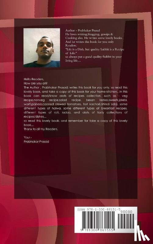 Prasad, Prabhakar - BEST RECIPE BOOK for You