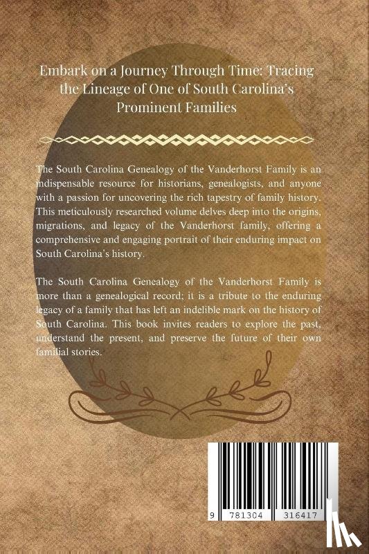 Vanderhorst Rodriguez, Guadalupe - South Carolina Genealogy of the Vanderhorst Family