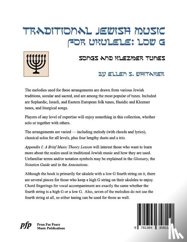 Whitaker, Ellen S - Traditional Jewish Music for Ukulele