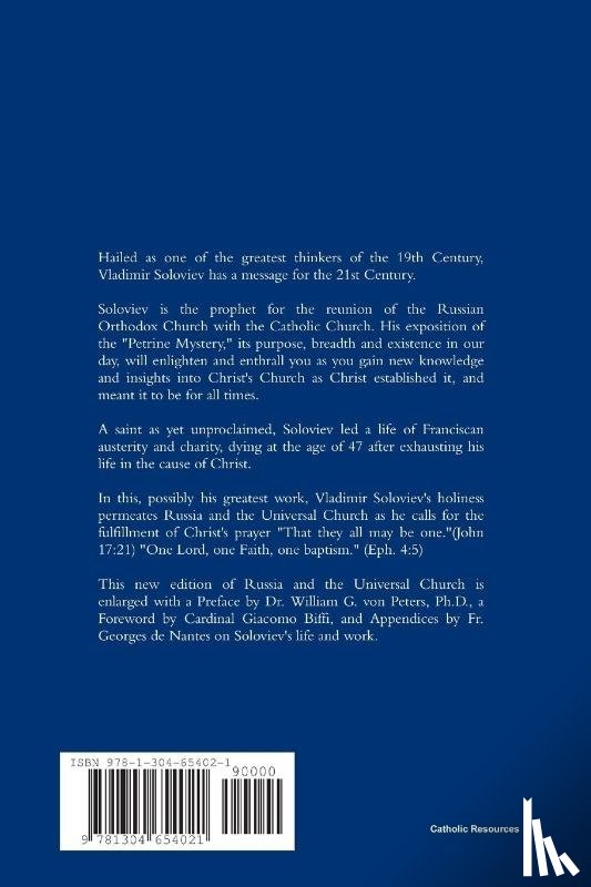 von Peters, William, Soloviev, Vladimir - Russia And The Universal Church