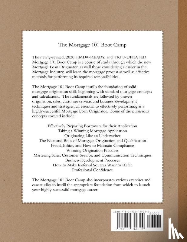 Leffler, Rich - The Mortgage 101 Boot Camp