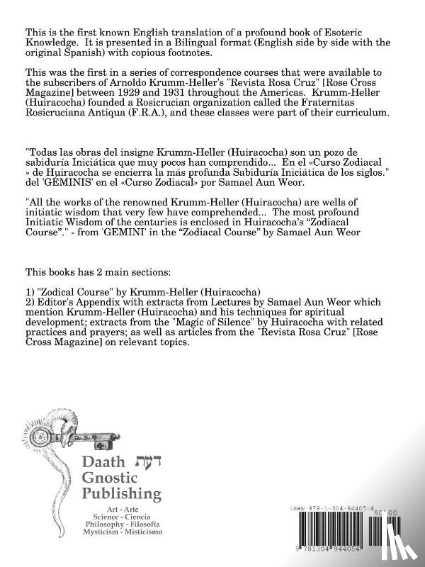 Gnosis, Daath, Krumm-Heller, Arnoldo - Gnostic Rosicrucian Astrology