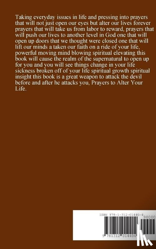 Postell, Virgil - Prayers to Alter Your Life the 'Introduction