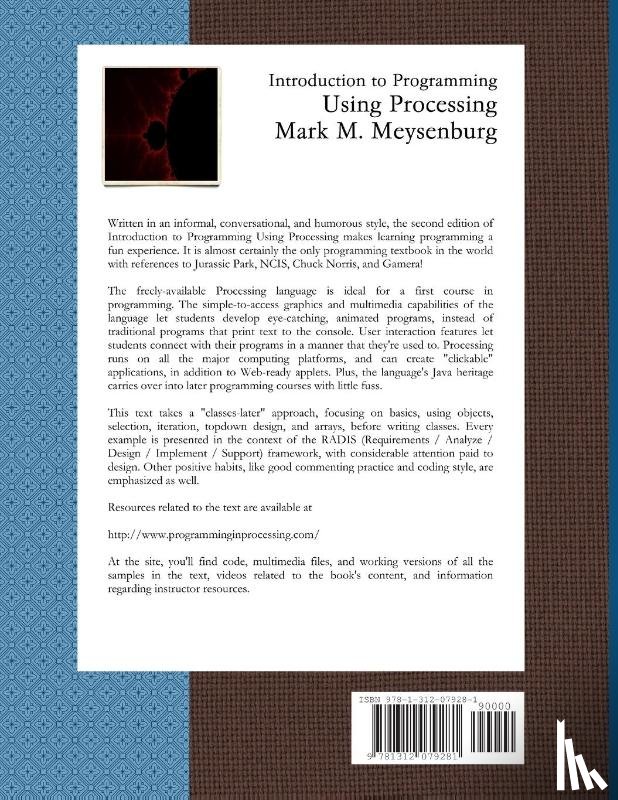 Meysenburg, Mark - Introduction to Programming Using Processing, Second Edition